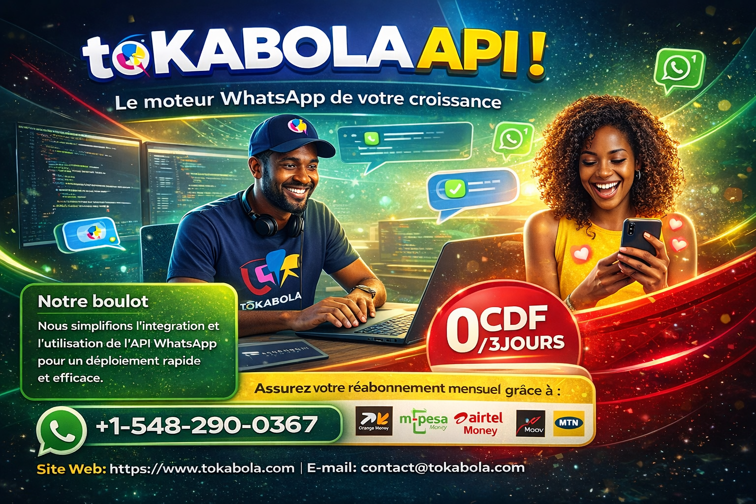 toKABOLA - API WhatsApp Business